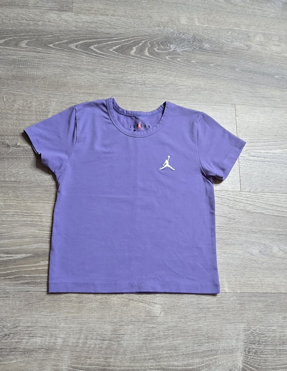 Jordan Girls Purple Short Sleeve T Shirt Top 12-13 Y2K Athletic Sports Casual